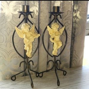 Vintage Angel Candle holders